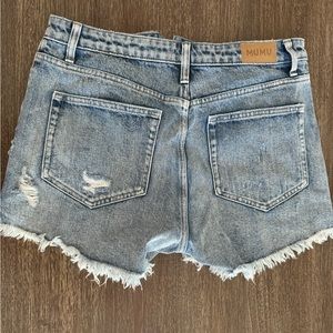 Show me your MuMu denim shorts